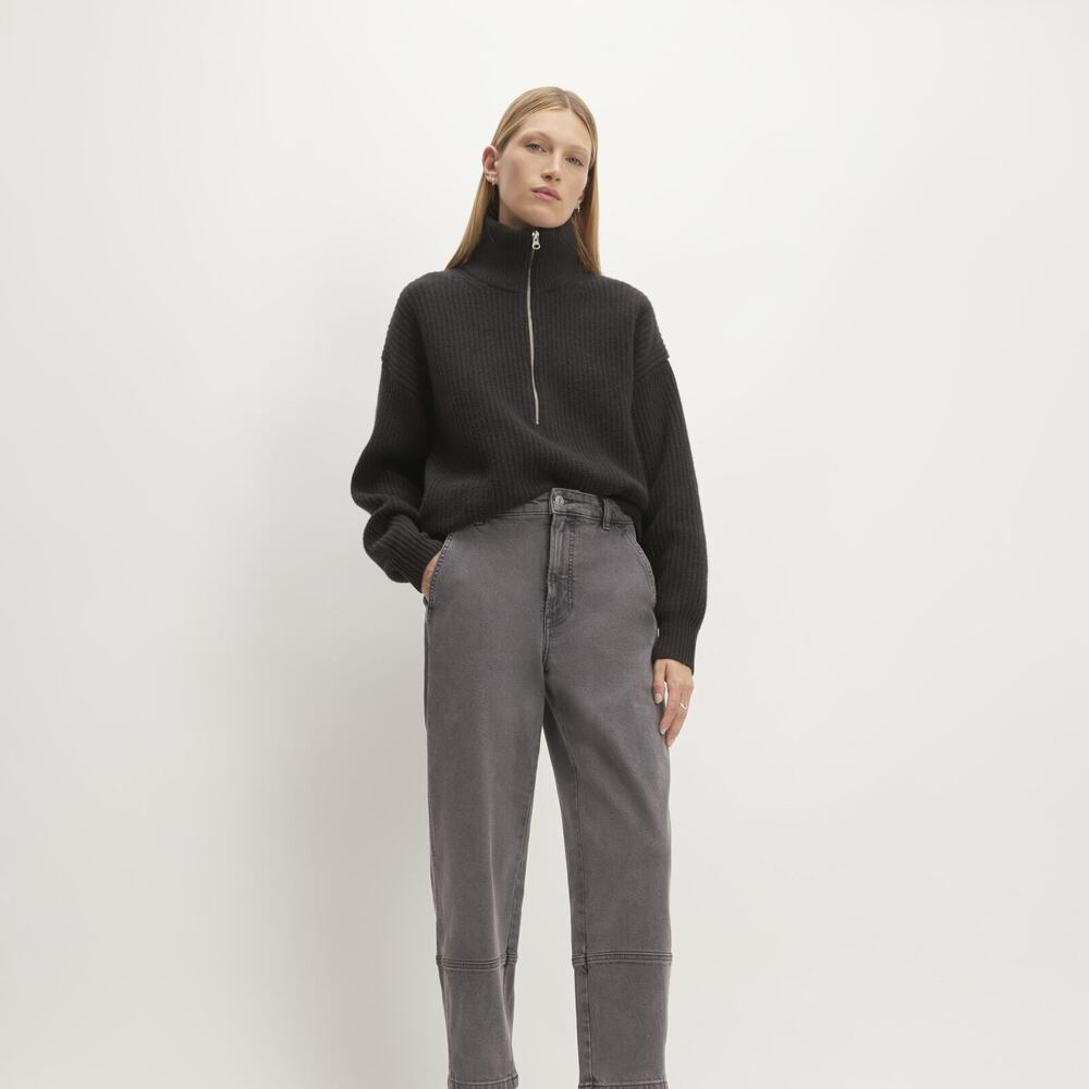 Everlane The Utility Barrel Pant Black Base - Size 27
